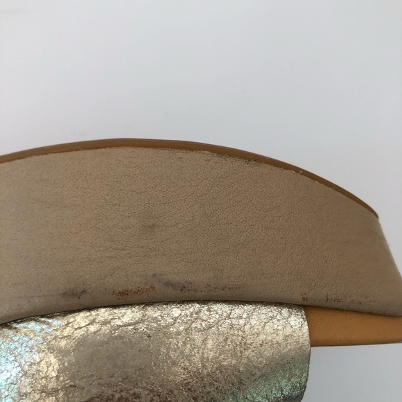 Kork- Ease size 8 metallic wedge sandals - Picture 3 of 15